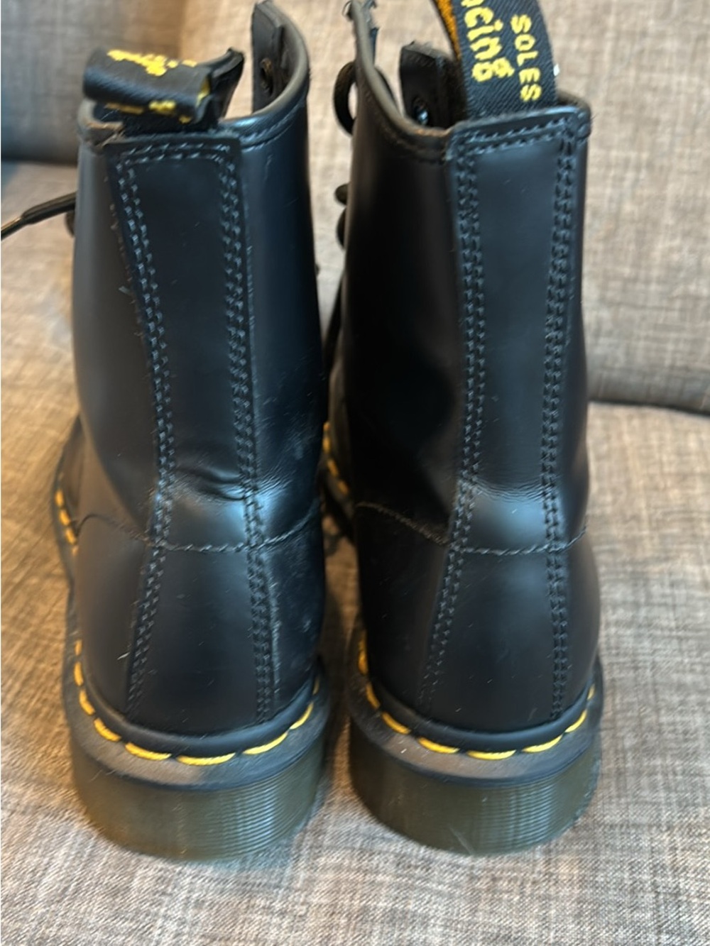 Dr. Marten Smooth‎ Leather Lace Up Boots Size 7.5 - Picture 3 of 5
